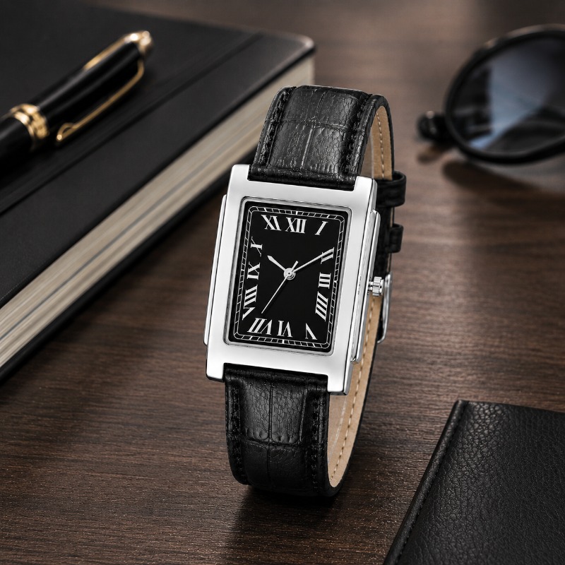 Smartwatch Vintage Watches For Men - Минималистичные прямоугольные мужские часы с винтажным