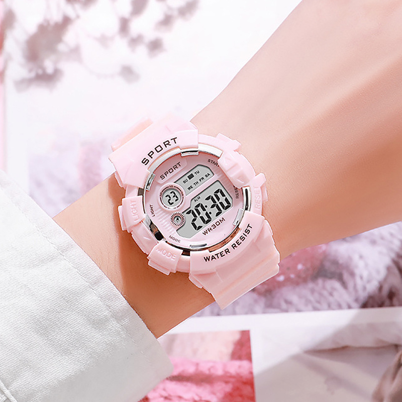 Smartwatch Digital Watches For Kid Girl - Модные детские часы, светящиеся водонепроницаемые спортивные