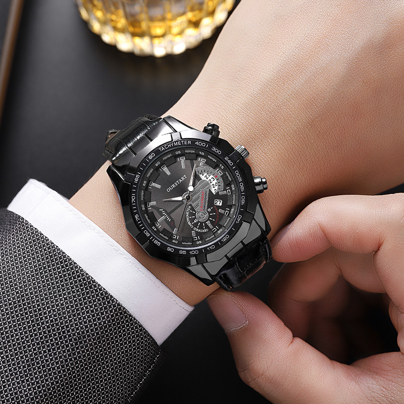 Smartwatch Casual Watches For Men - Мужские кварцевые часы с календарем, классические