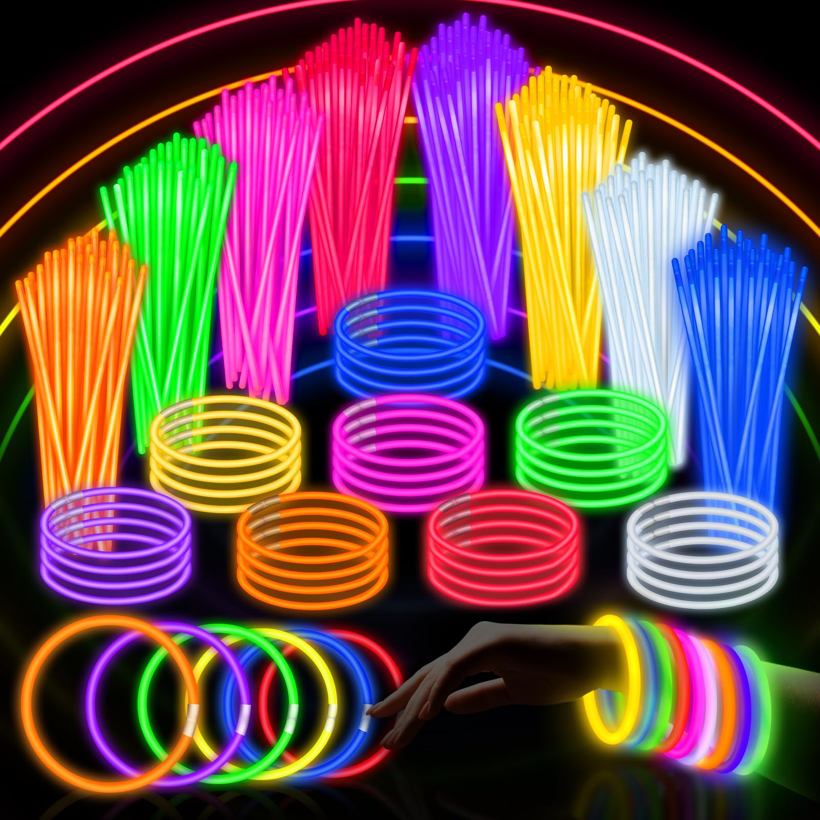 Tritium Gas Tube - 50-300 шт. флуоресцентные палочки для вечеринок,