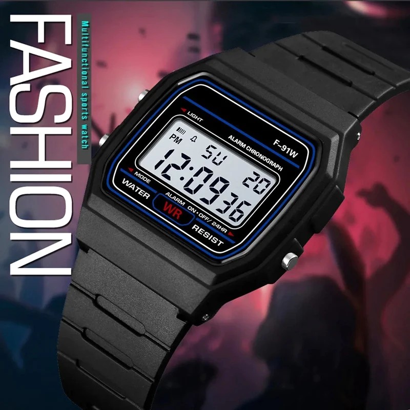 Silicone Sport Band - Спортивные светодиодные цифровые часы для мужчин,