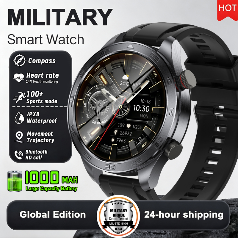 Smartwatch Military Watches For Men - Новые военные умные часы для мужчин