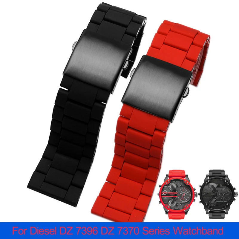 Diesel Watches Smartwatch - Силиконовый ремешок из нержавеющей стали для