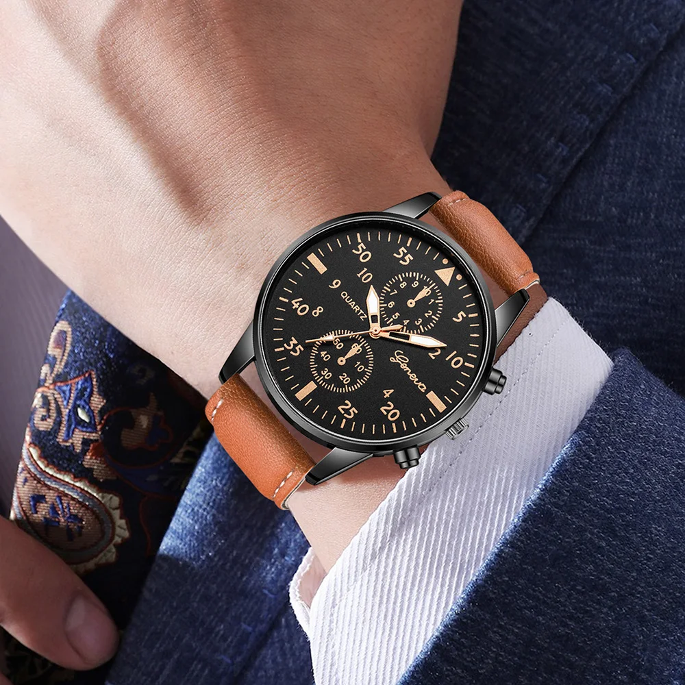 Smartwatch Vintage Watches For Men - Набор из 3 мужских часов Geneva