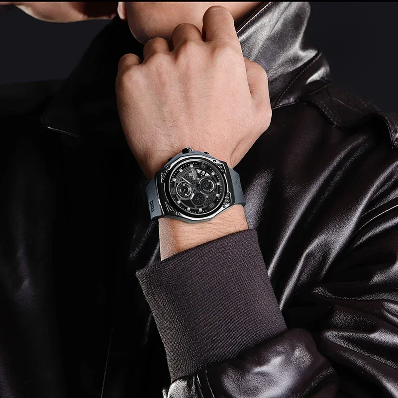 NAVIFORCE NF8051T роскошный ди – обзор и цена Silicone Sport Band