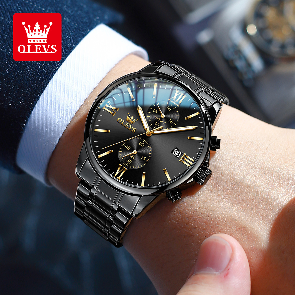 OLEVS 2886 Классические черные – обзор и цена Smartwatch Watches For Men Brands