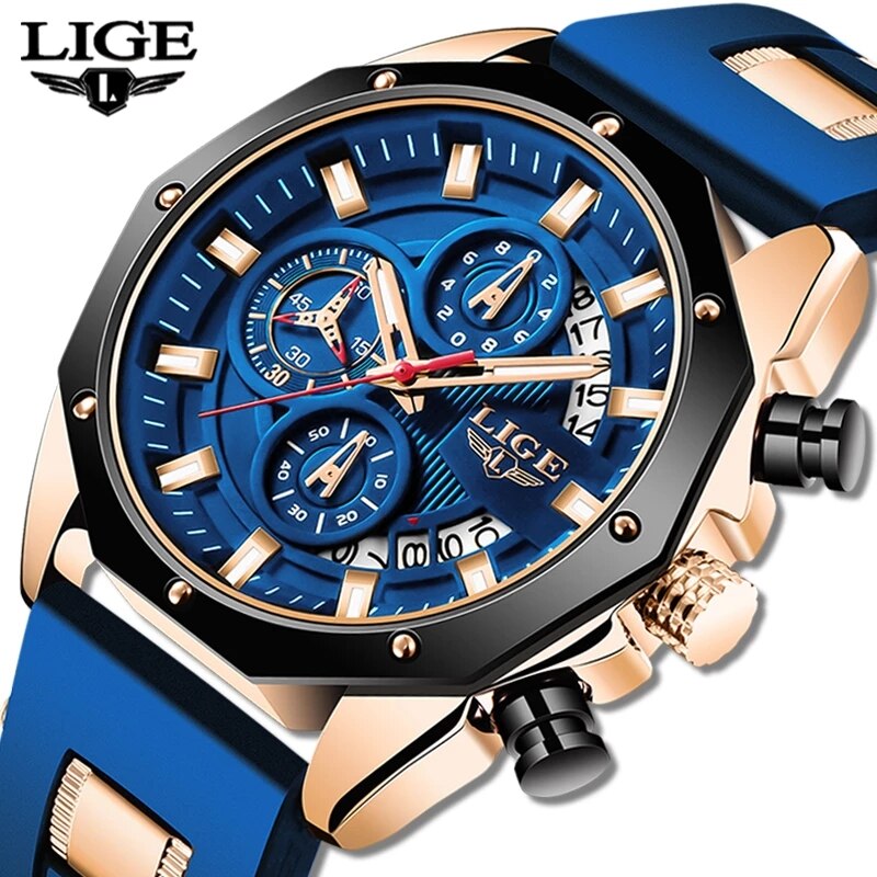 LIGE модные мужские часы лучши – обзор и цена Smartwatch Watches For Men Brands