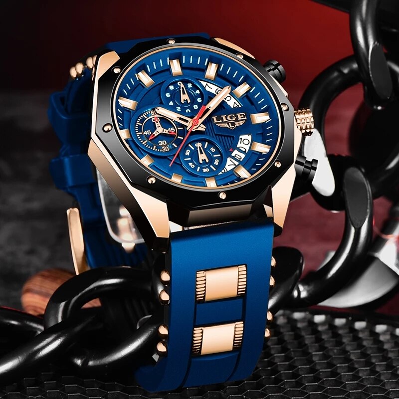 LIGE модные мужские часы лучши – обзор и цена Smartwatch Watches For Men Brands