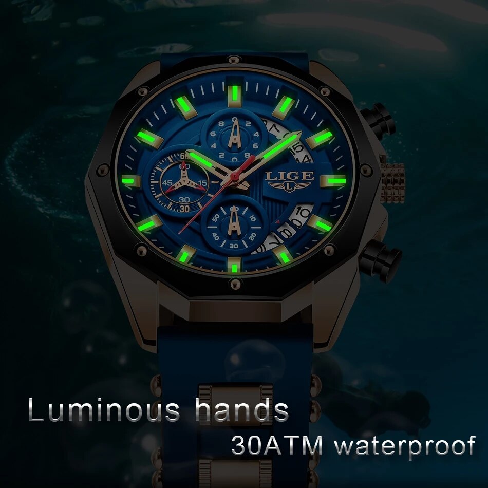 LIGE модные мужские часы лучши – обзор и цена Smartwatch Watches For Men Brands