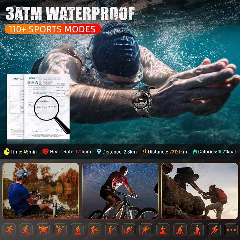 Военные умные часы с GPS, 540  – обзор и цена Smartwatch Professional Watches For Men