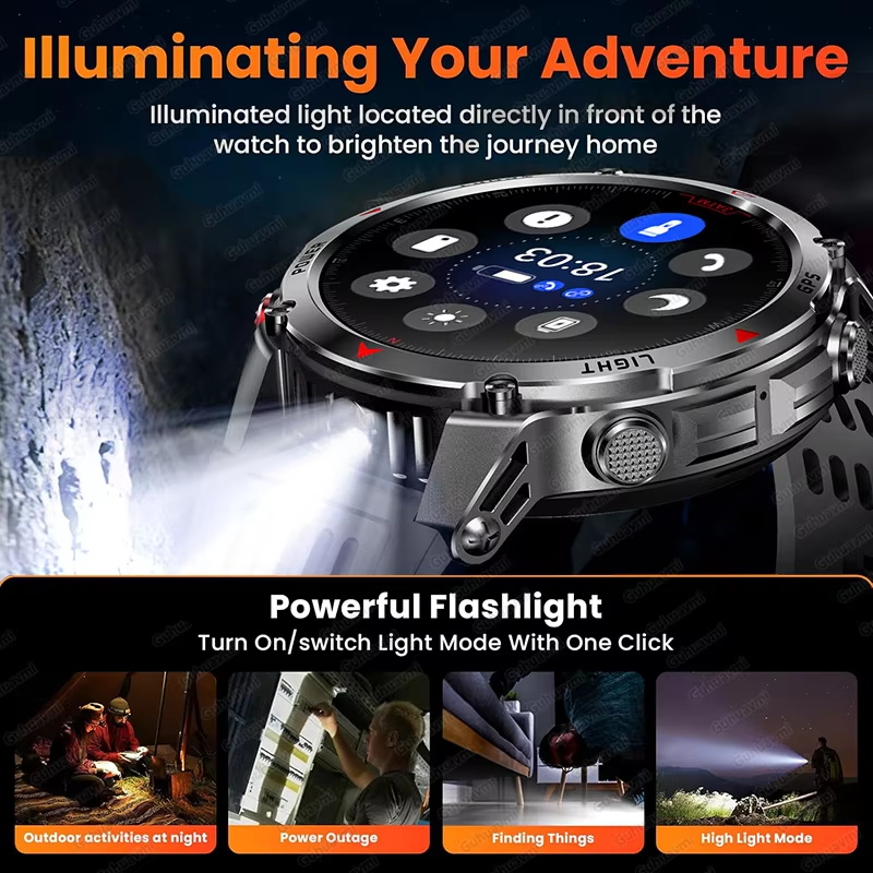 Военные умные часы с GPS, 540  – обзор и цена Smartwatch Professional Watches For Men