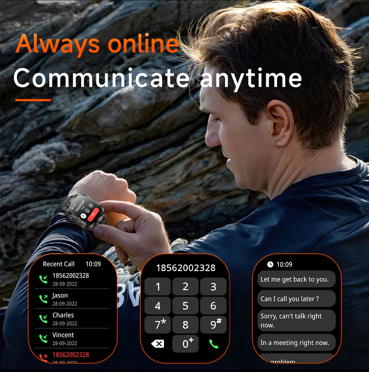Военные умные часы для мужчин, – обзор и цена Smartwatch Military Watches For Men