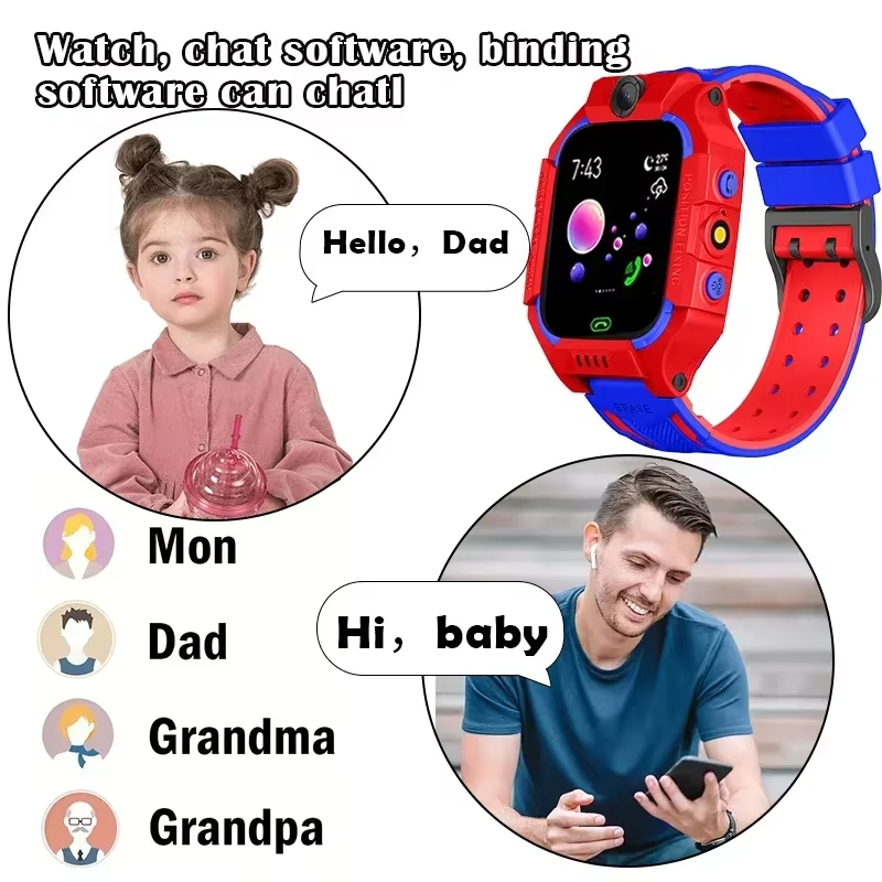 Детские смарт-часы Lenov 5G с  – обзор и цена Smartwatch Digital Watches For Kids